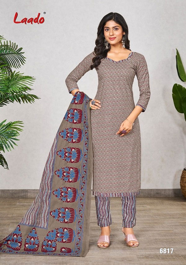 Laado Vol 68 Cotton Printed Dress Material Catalog
